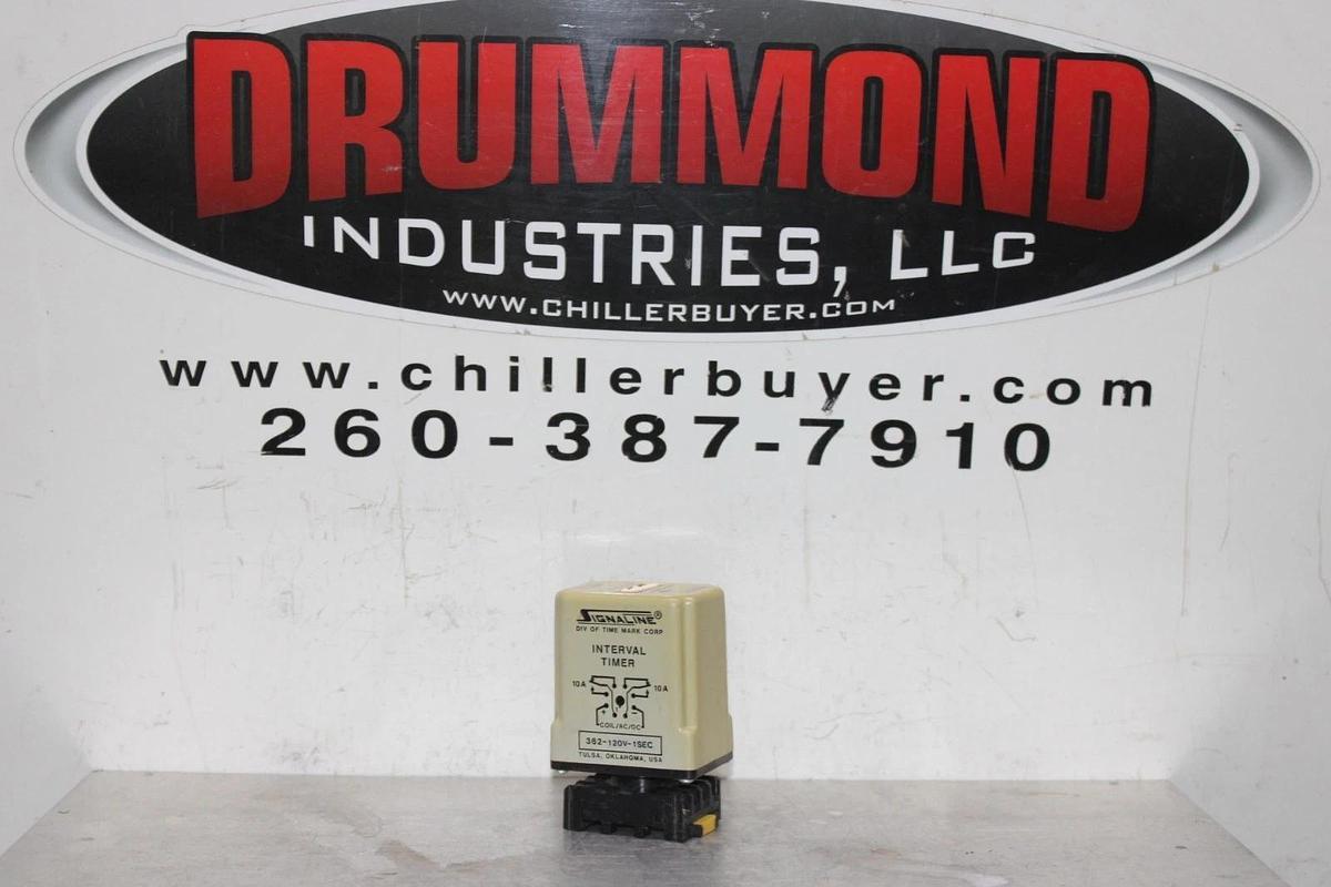 Used TIME MARK SIGNALINE INTERVAL TIMER RELAY 362-120V-1SEC 10 AMP **WARRANTY**