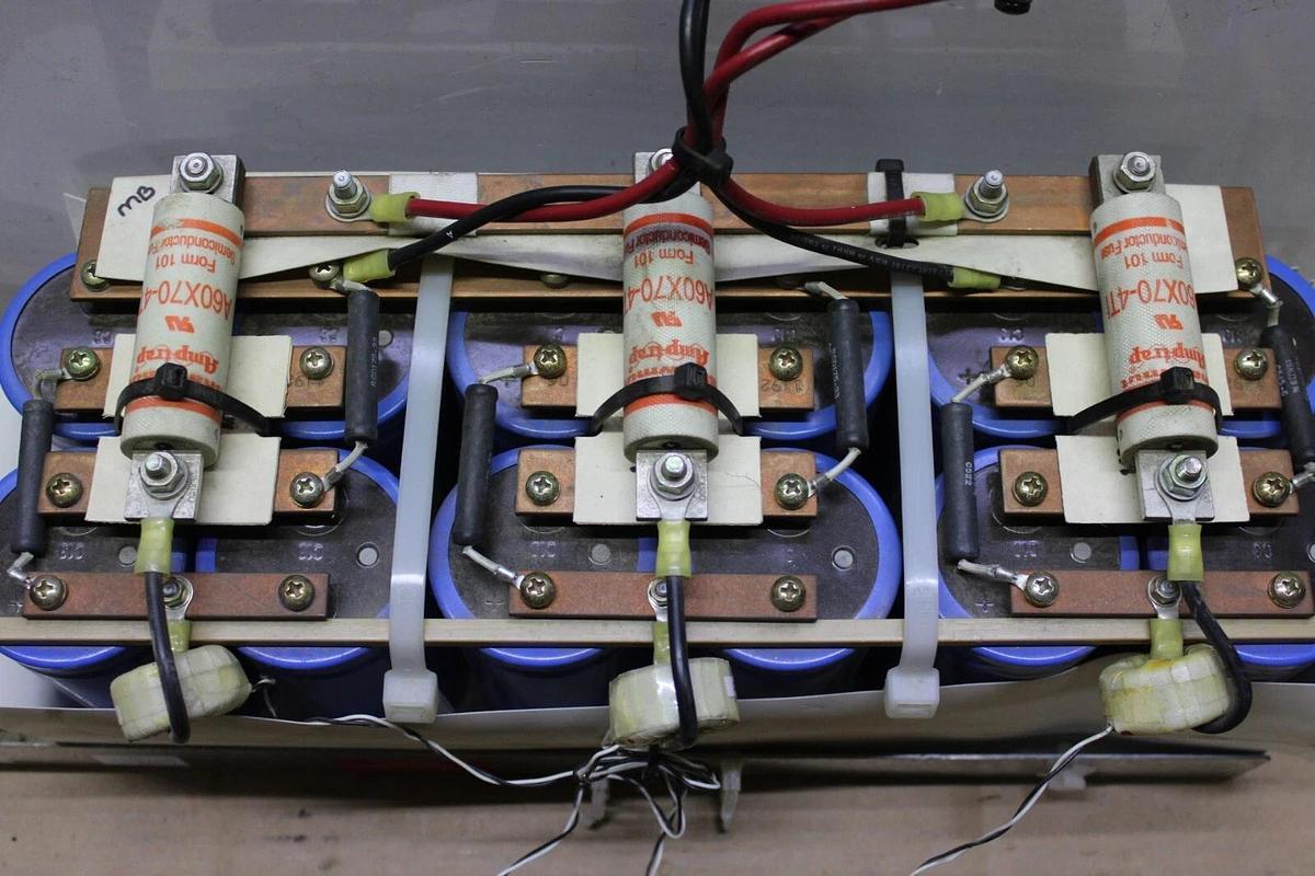 Used NIPPON CHEMI-CON CAPACITOR BANK U36D292 120110008-001 5800 uF 300 VOLT