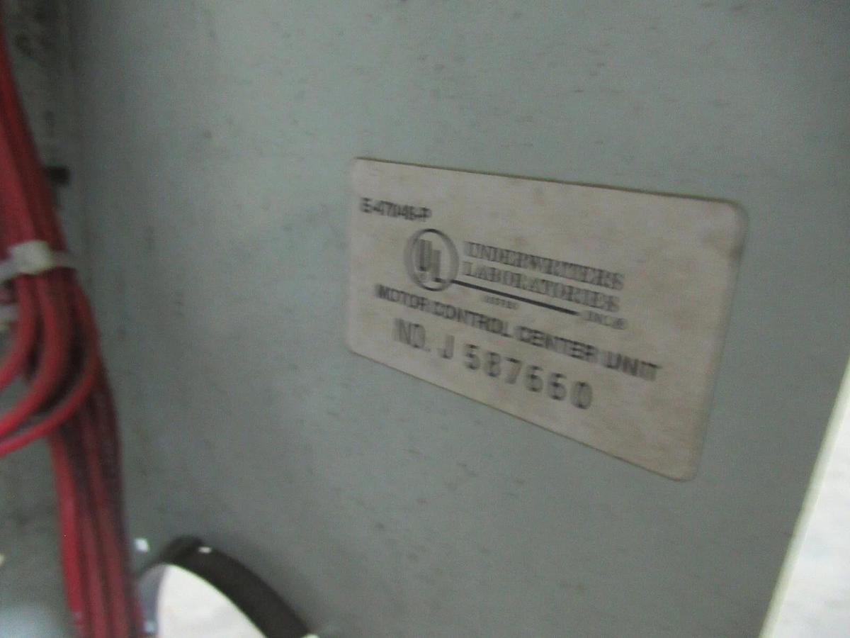 Used CUTLER HAMMER MOTOR STARTER CONTROL 35" W/ W200M5CFC NEMA SIZE 5 250 AMP 600 VAC