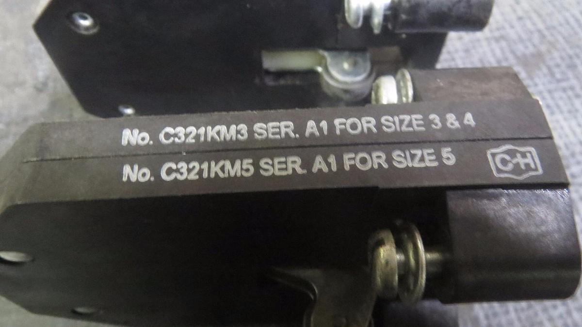 Used (1) CUTLER HAMMER OEM MECHANICAL INTERLOCK FOR SIZE 3, 4, 5 # C321KM3 # C321KM5