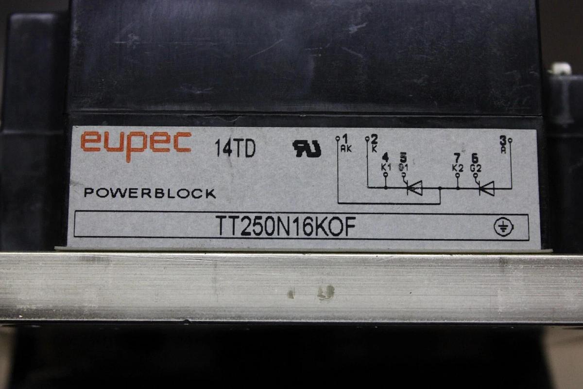 Used LOT OF 3 EUPEC IGBT POWERBLOCK TT250N16K0F 14TD **WARRANTY INCLUDED**