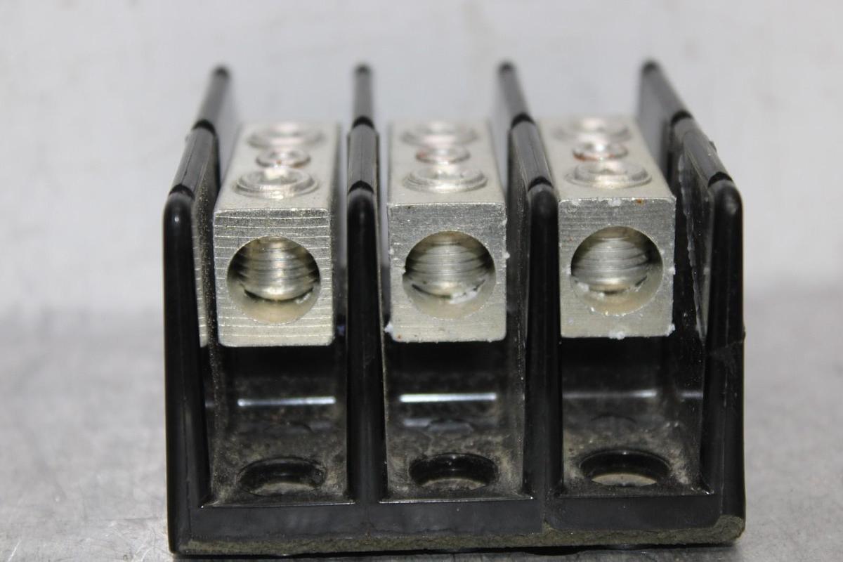 Used EDISON WIRE TERMINAL BLOCK PB1013 200 AMP 600 VOLT 3-POLE **WARRANTY**