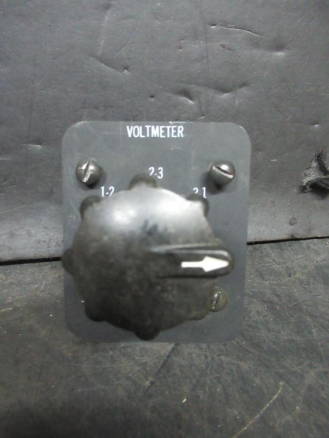 Used ELECTROSWITCH SERIES 31 CONTROL SWITCH 3104C 3-PHASE 125-600 VAC 10-3 AMP