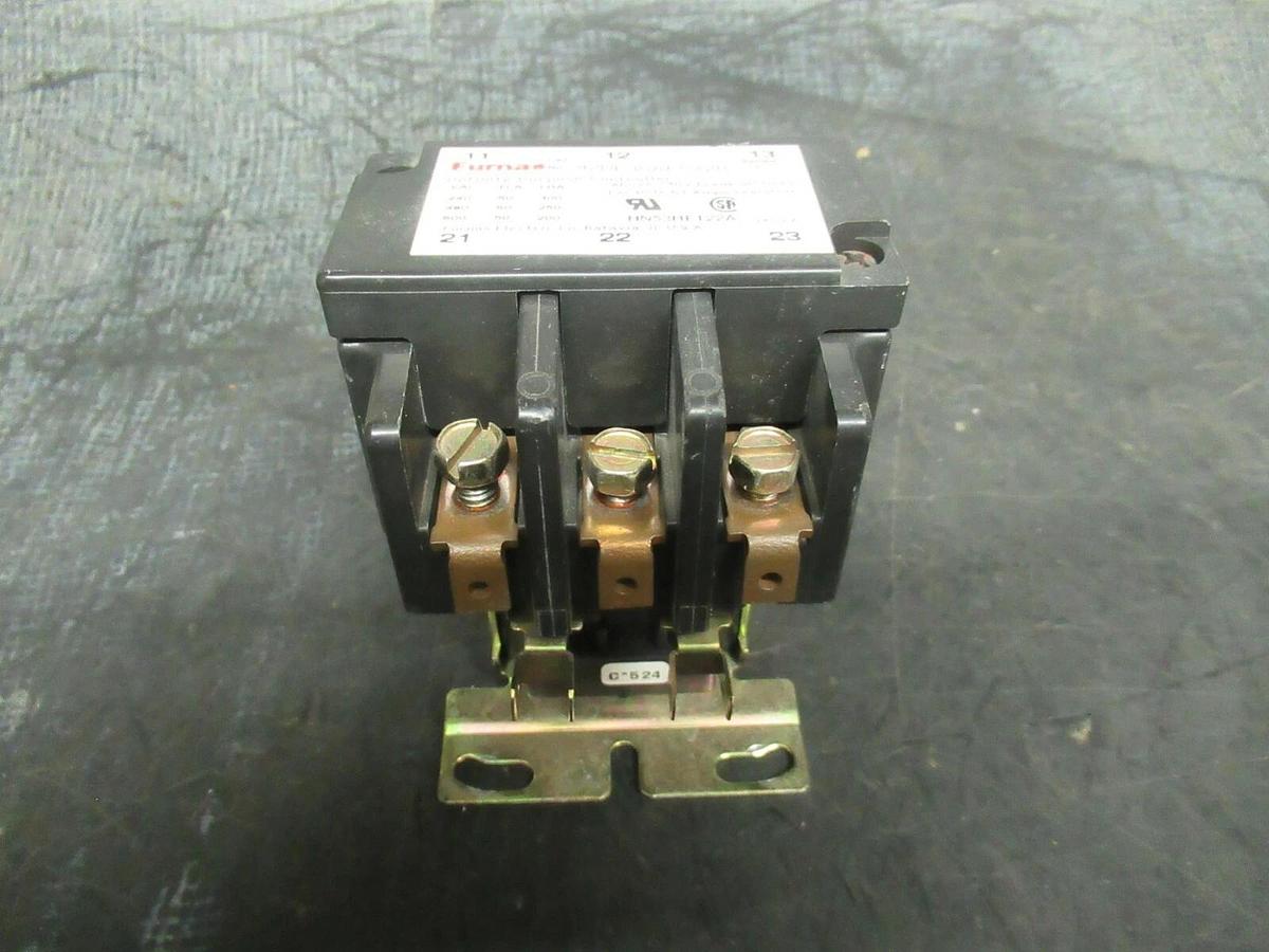 Used FURNAS CONTACTOR 42DE35AF572R 600 VAC 50 AMP 63 AMP/RES **WARRANTY**