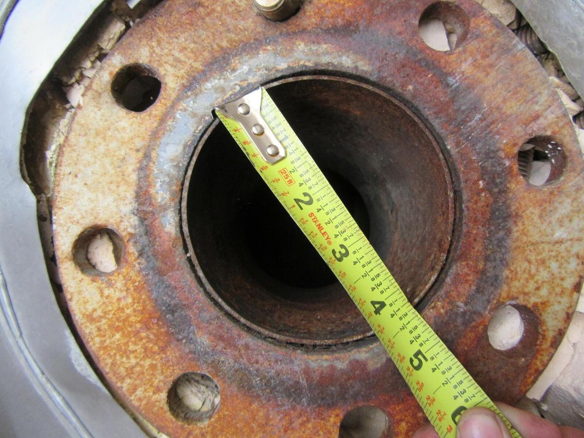 Used 5' FTHOSPITAL GRADE GENERATOR MUFFLER EXHAUST SILENCER ENCASED 4" INLET OUTLET