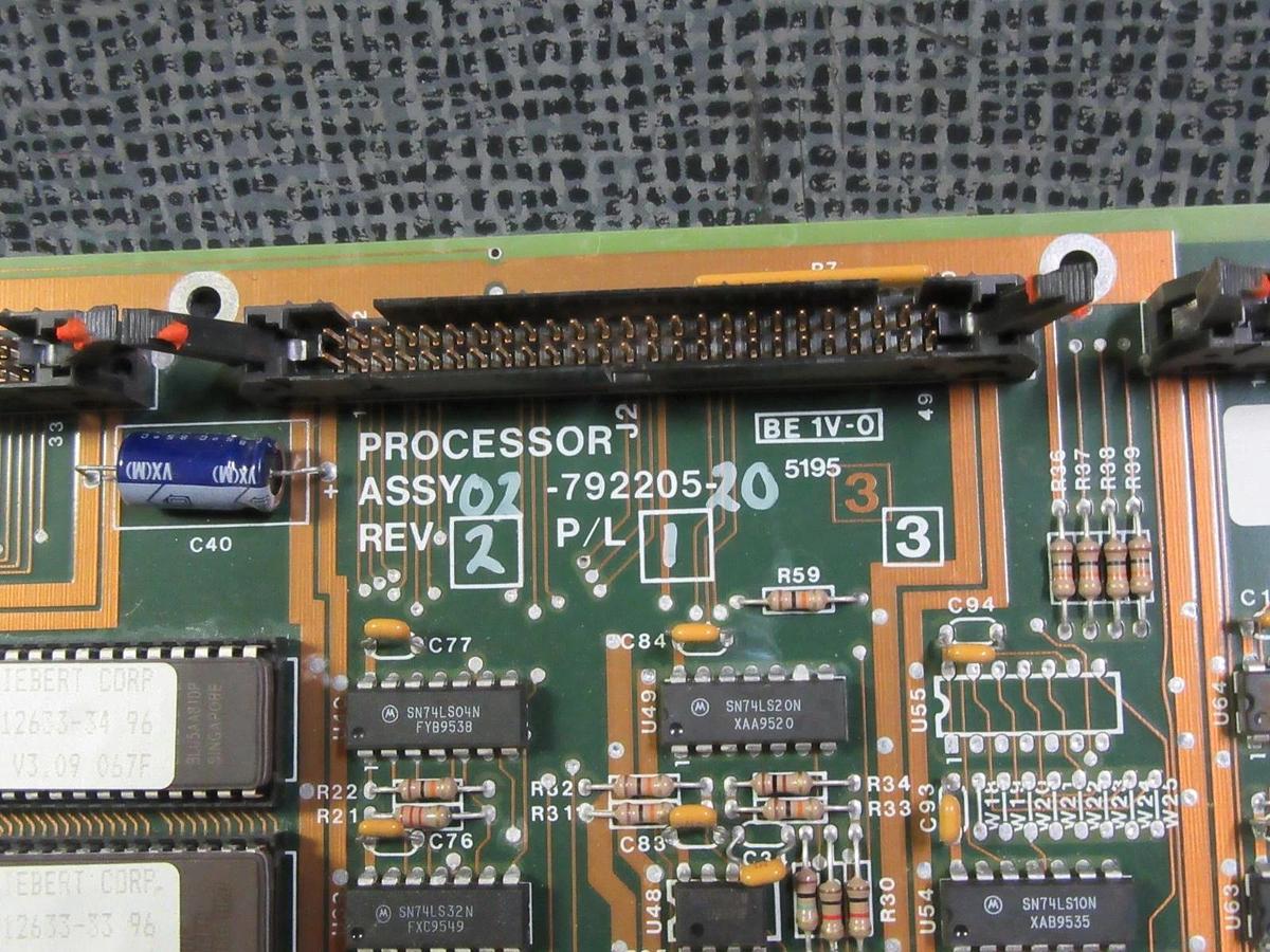 Used LIEBERT PROCESSOR ASSEMBLY BOARD 02-792205-20 REV 2 *WARRANTY INCLUDED*