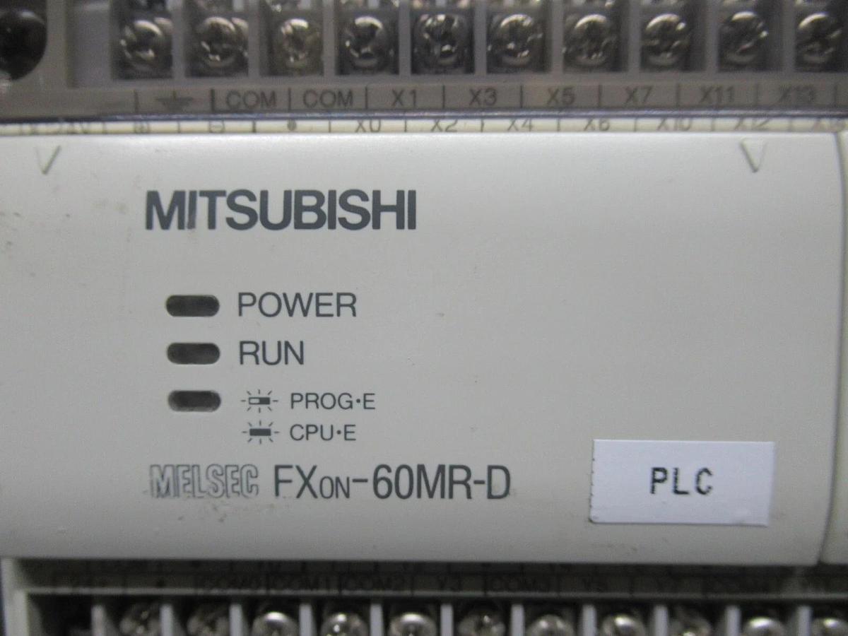 Used MITSUBISHI PROGRAMMABLE CONTROLLER FXON-60MR-D 24 VDC 24 WATT FX0N-60MR-D
