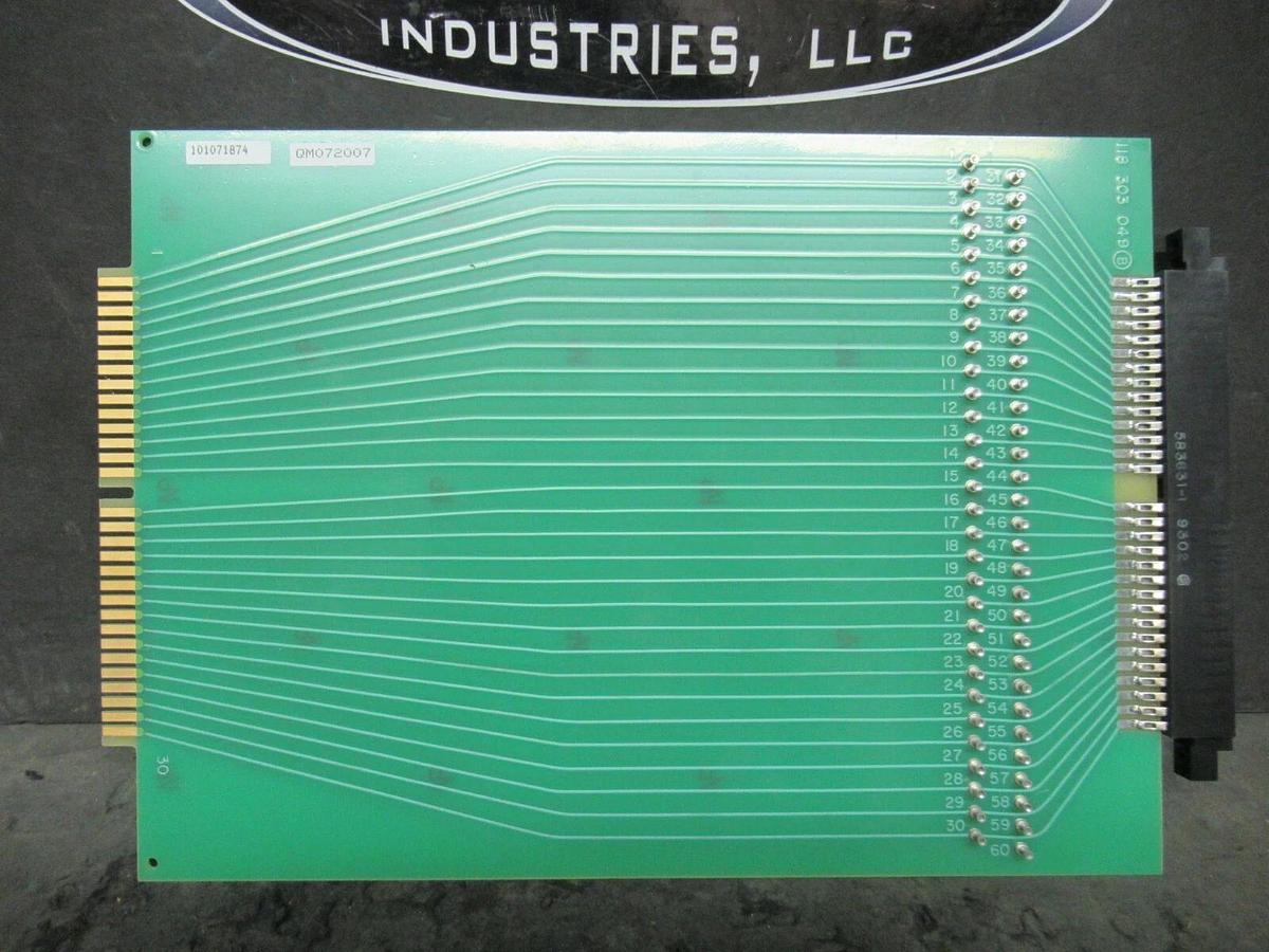 Used EXIDE ELECTRONICS 101071874 EXTENSION BOARD MODULE 118 303 049 REV B QM072007