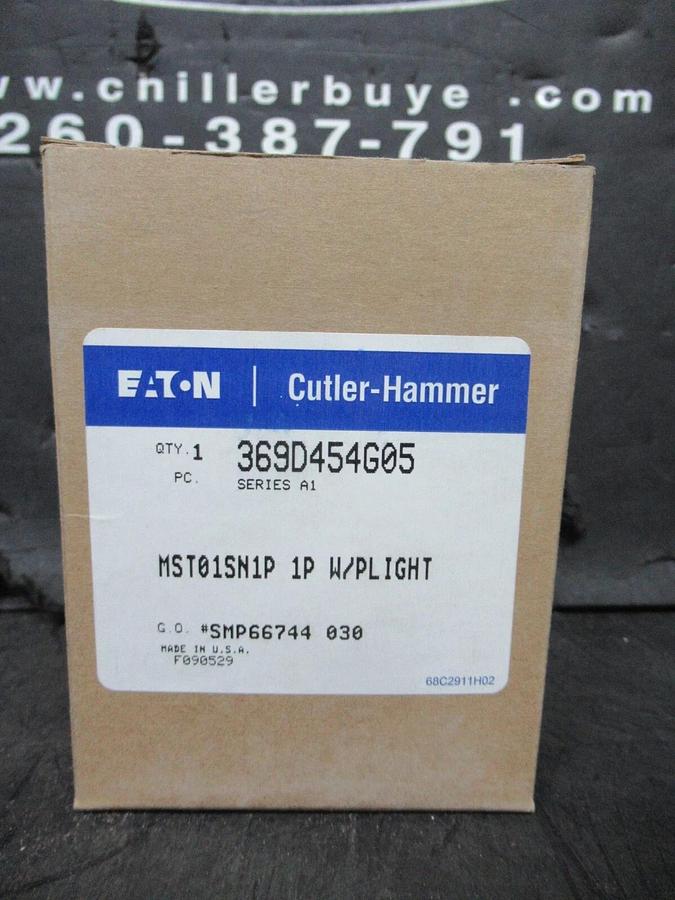 NEW SURPLUS EATON MANUAL MOTOR START 369D454G05 SINGLE POLE 1 HP 277 VAC