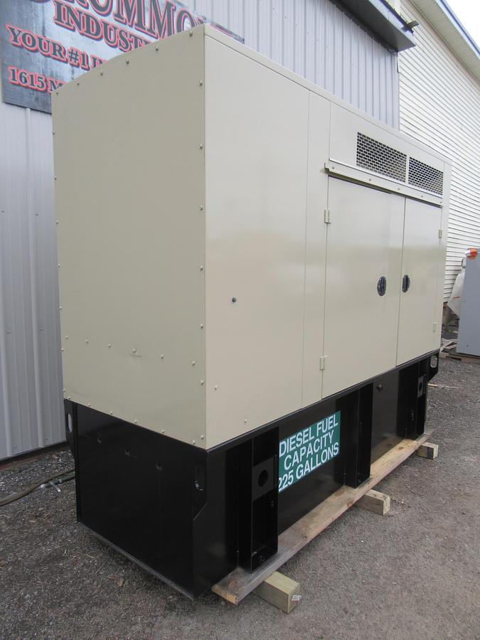 Used 60 KW DIESEL GENERATOR KATOLIGHT 120/240V RE-CONNECTABLE SOUND ENCLOSED 204 HRS