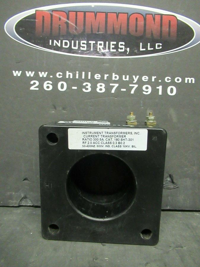 Used INSTRUMENT CURRENT TRANSFORMER 180 SHT-301 RATIO: 300:1 A