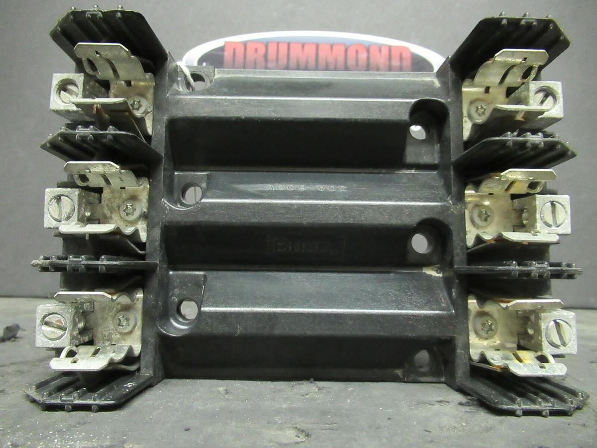 Used BUSSMAN FUSE HOLDER R60030-30R FOR 30 AMP 600 V CLASS R FUSES **WARRANTY**