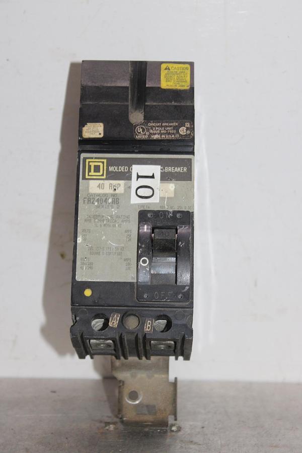 Used SQUARE D I-LINE CIRCUIT BREAKER FA24030BC SERIES 2 30 AMP 480 VAC 2-POLE