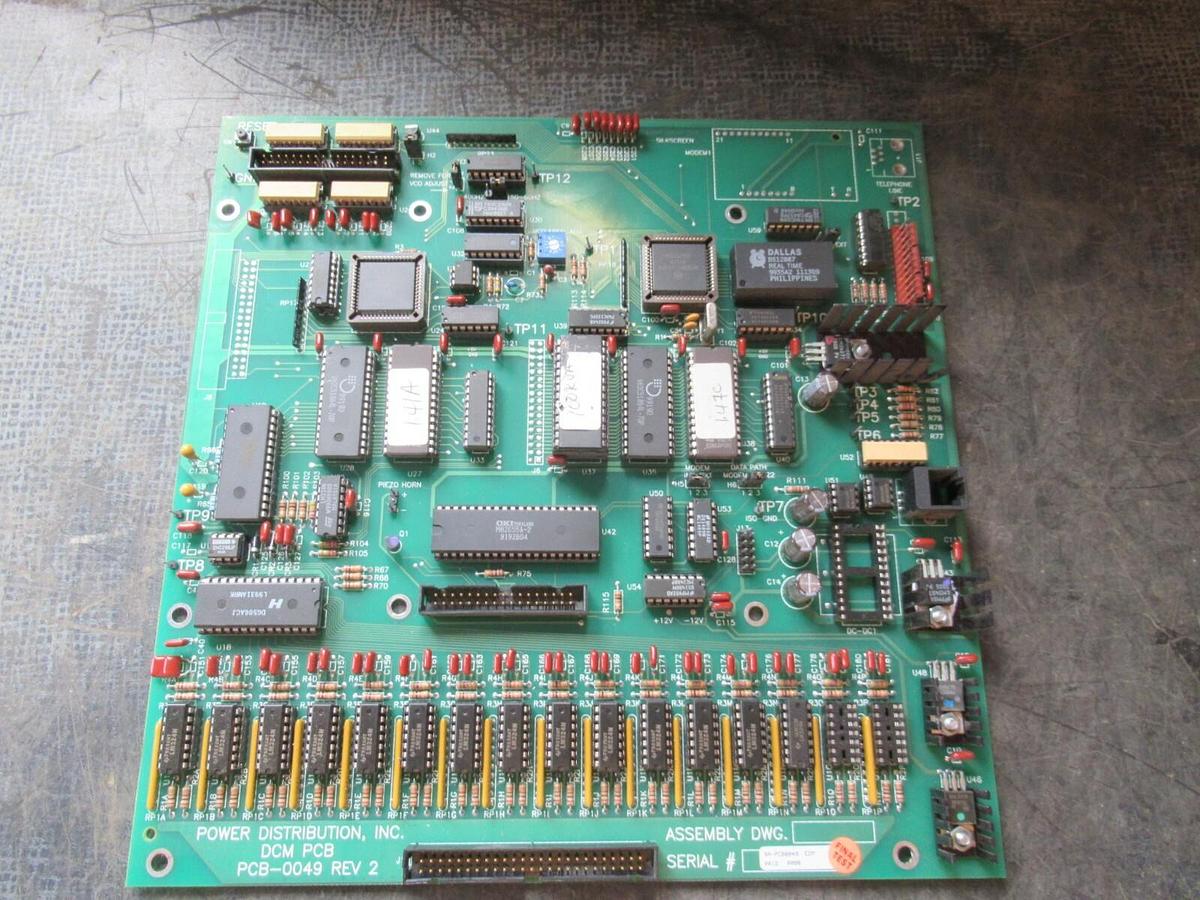 Used POWER DISTRIBUTION INC CIRCUIT BOARD PCB-0049 REV 2 **WARRANTY INCLUDED**