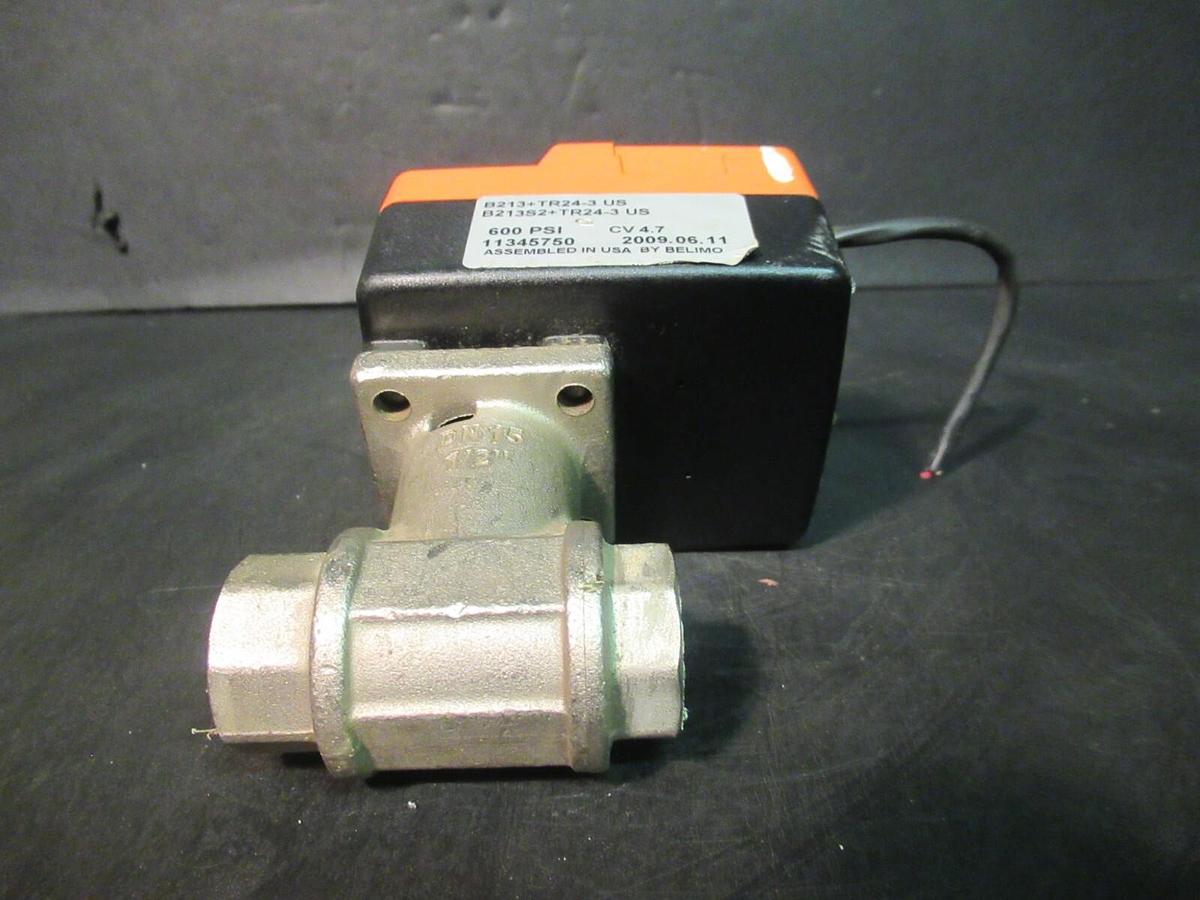 Used BELIMO FLOATING NON-SPRING RETURN ACTUATOR TR24-3 24 VAC 1 WATT 600 PSI