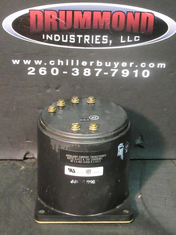 Used INSTRUMENT TRANSFORMERS 188XSUM2 AUXILIARY CURRENT TRANSFORMER RATIO 5+5:5 AMP