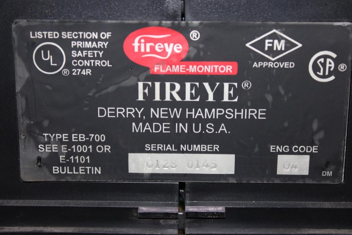 Used FIREYE FLAME MONITOR EB-700 W/ ED510 DISPLAY MODULE **WARRANTY INCLUDED**