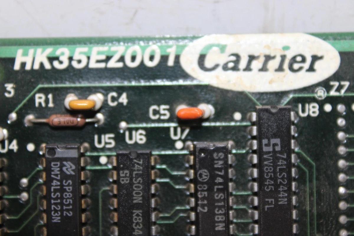 Used CARRIER CHILLER I/O CIRCUIT BOARD HK35EZ001 HT204504-1-20 *WARRANTY*