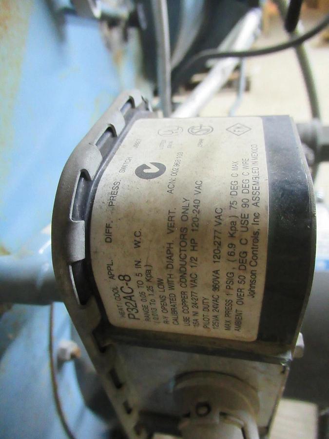 Used GORDON-PIATT NATURAL GAS BURNER TS10.9-G-20 2245 MBH 208 VOLT 6.2 AMP AN816046