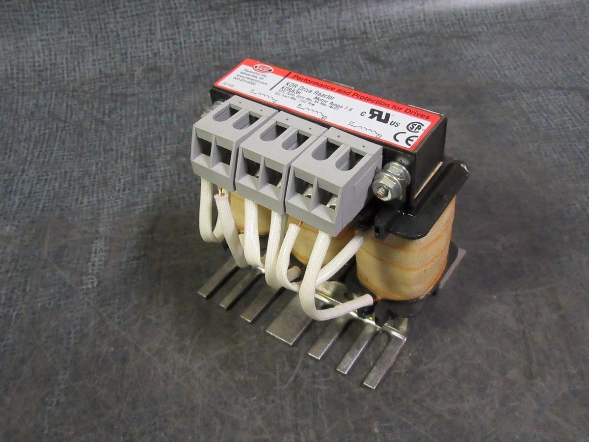 Used TRANS COIL INC. KDR DRIVE REACTOR TRANSFORMER KDRA3H 8 AMP 600V 3-PHASE