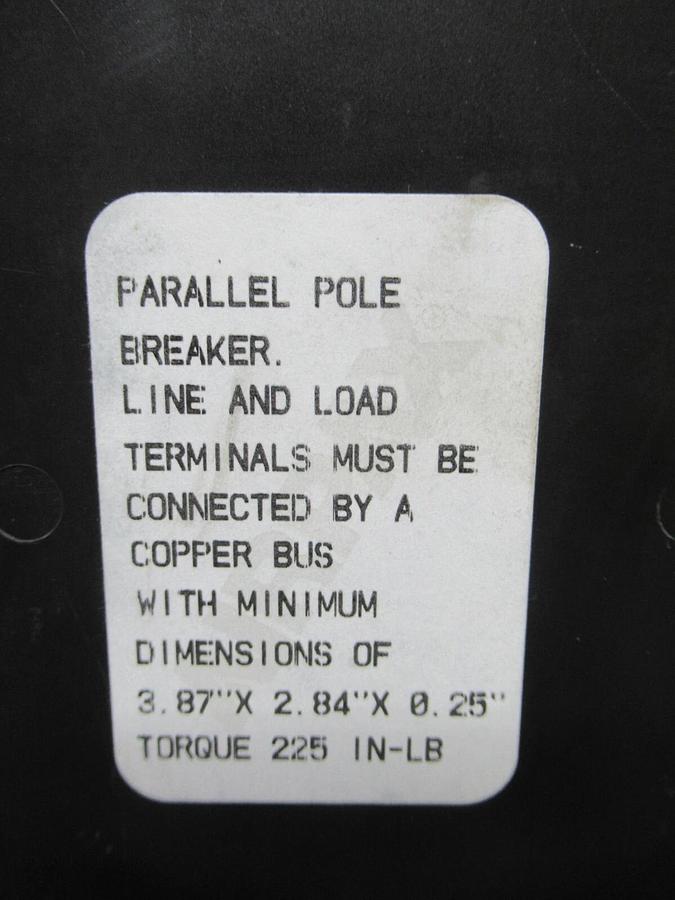 Used AIRPAX BREAKER JTMP-3-1RLS4R-30617-600 750 AMP TRIP 120 VAC L-5460 **WARRANTY**