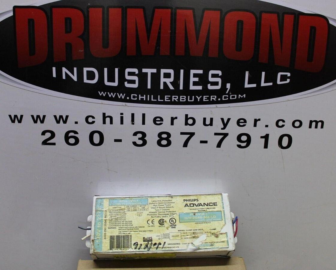 Used PHILIPS ADVANCE PURE VOLT IUV-2S60-M4-LD 4435-290-28842 REV. A 277 VOLT
