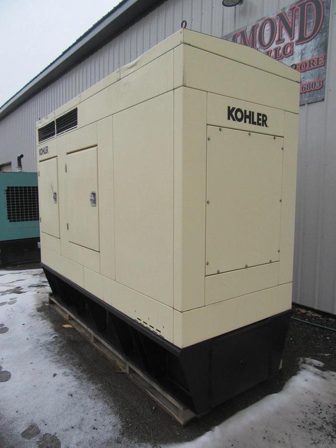 Used 40KW DIESEL GENERATOR  KOHLER 120/208V JOHN DEERE ENCLOSED VIDEO WE SHIP 40 KW