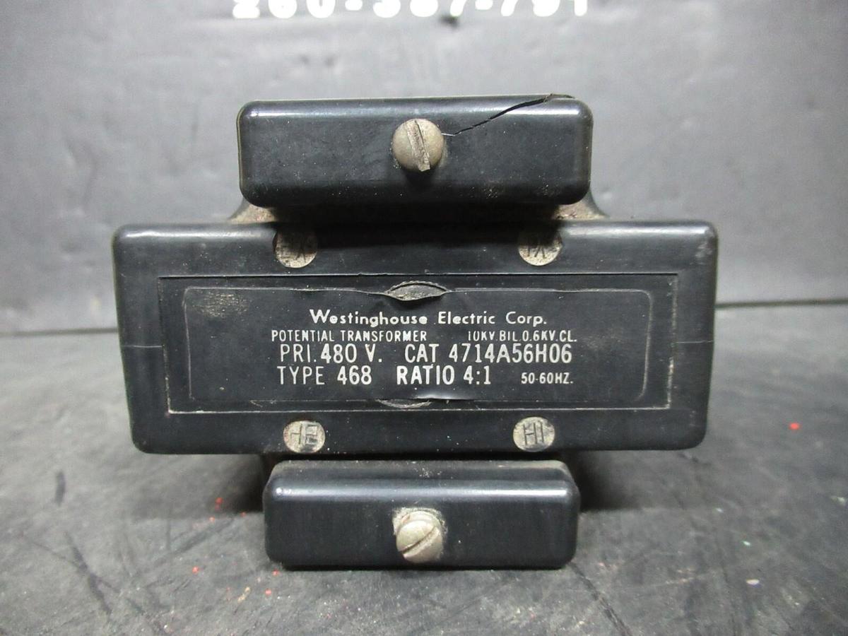 Used WESTINGHOUSE TRANSFORMER 4714A56H06 PRI: 480 VOLT RATIO: 4:1 **WARRANTY**