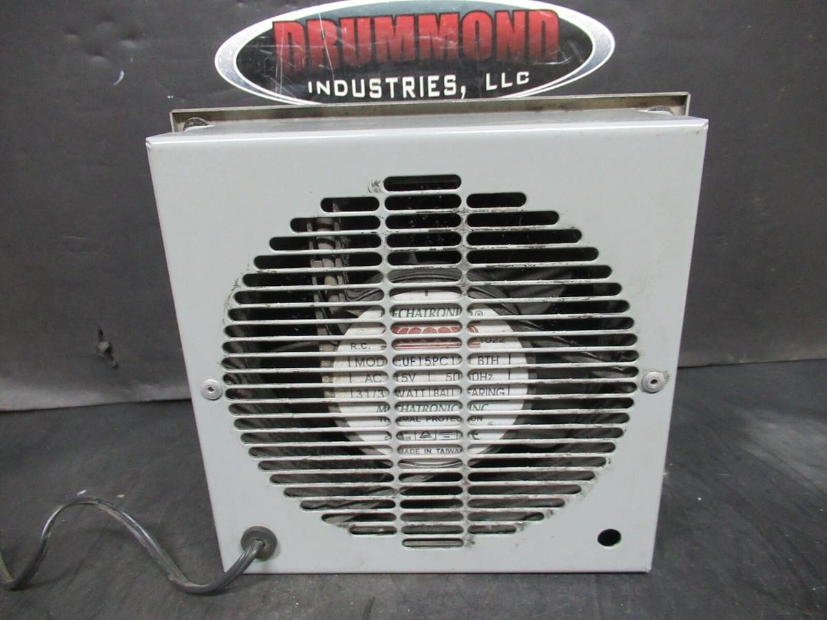 Used MECHATRONICS AXIAL FAN AND ENCLOSURE 120 VOLT 50/60 HZ 30 WATT UF15PC12