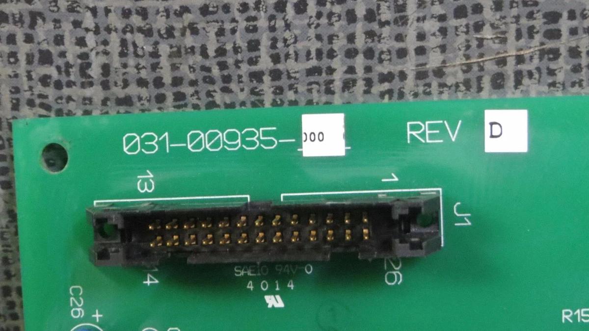 Used YORK CHILLER INPUT CIRCUIT BOARD MODEL/REVISION: 031-00935-000 REV D