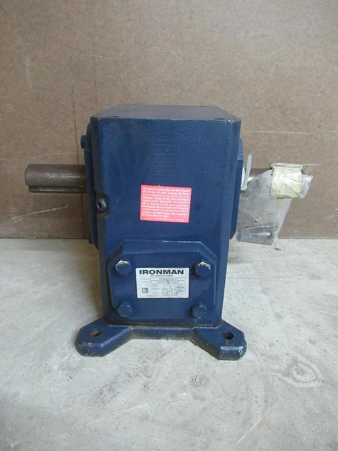 2.1 HP GROVE GEAR IRONMAN GR8320024.00 60:1 RATIO GRG-U-832-60-D DOUBLE 1.5" OUT