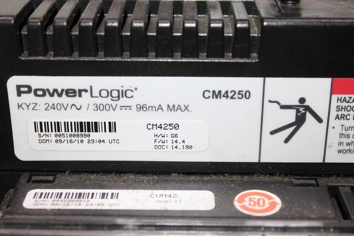 NIB SQUARE D POWERLOGIC CIRCUIT MONITOR CM4250 277 VAC 50 VA W/ CVM42
