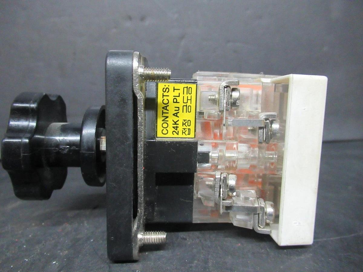 Used KACON CAM AMMETER SELECTOR SWITCH KAM-S1 KAM-V2 3 PHASE 250 VAC 125 VDC 20 AMP
