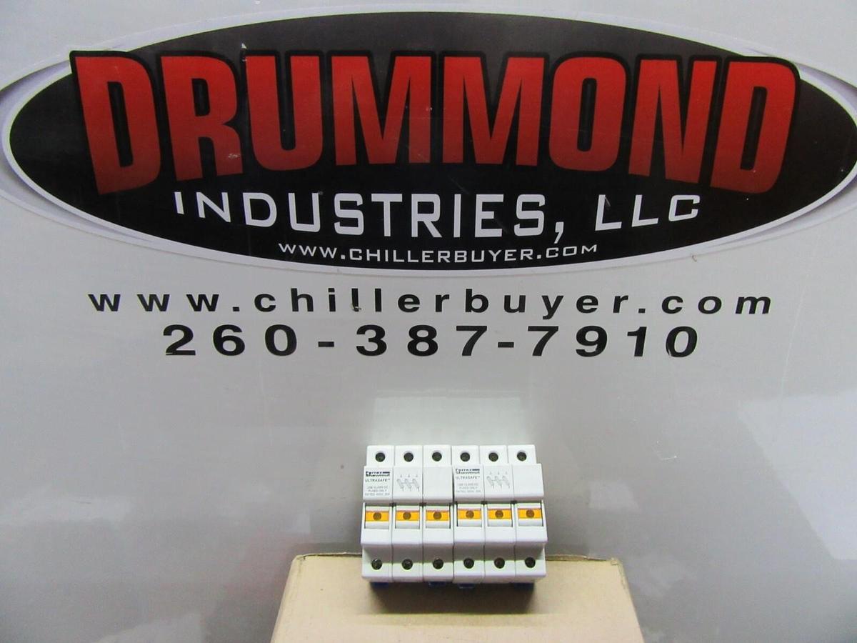 Used LOT OF 2 FERRAZ ULTRASAFE FUSE HOLDER USCC3  600V 30A 3-POLE **WARRANTY**
