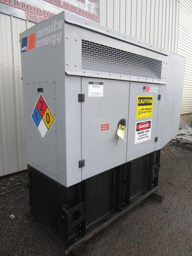 Used 20 KW DIESEL GENERATOR MTU 120/240 V 4LE1 ISUZU SOUND ENCLOSED 184 HRS  VIDEO