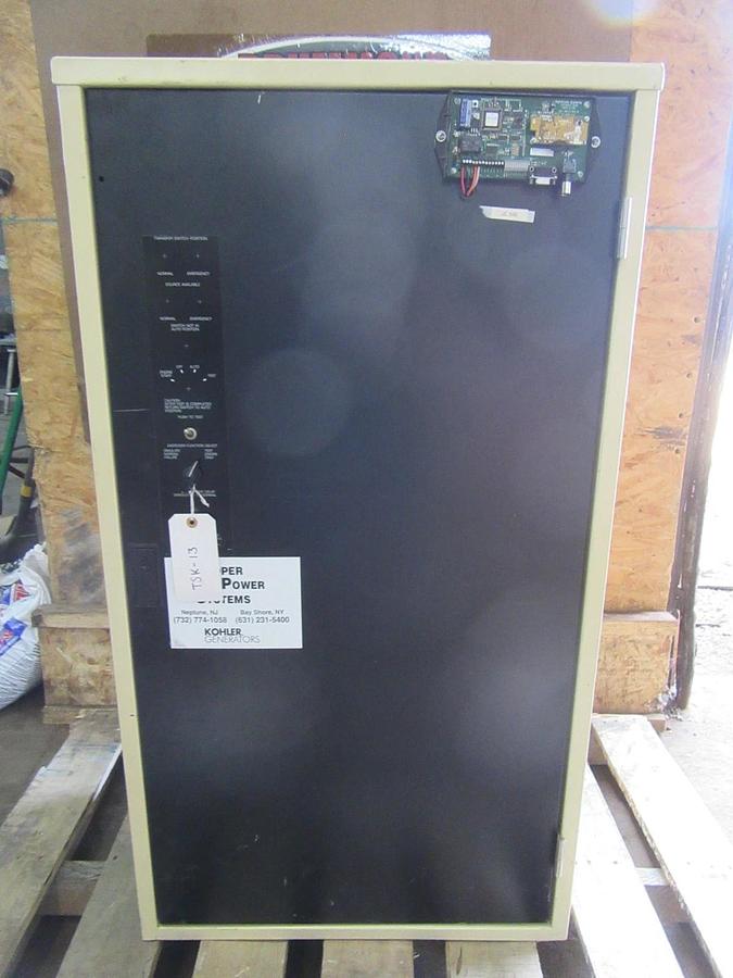 Used 400 AMP KOHLER ASCO ATS AUTOMATIC TRANSFER SWITCH K-164231-400 240 V 1 PH