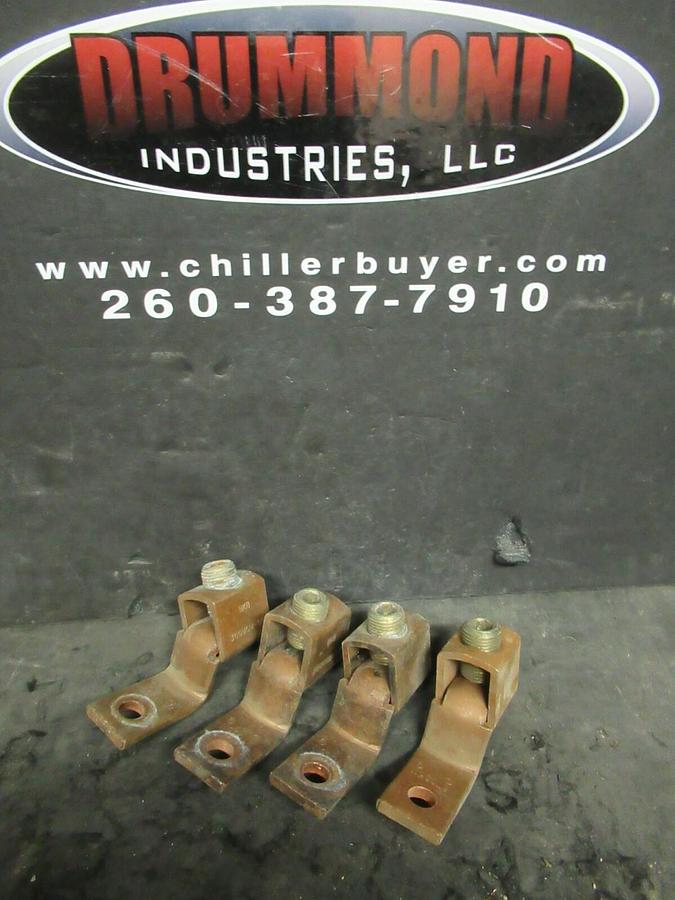 Used 4 QTY BLACKBURN BKB SINGLE BARREL CONNECTOR TERMINAL LUG SET 350MCM-1/0 BTC3511