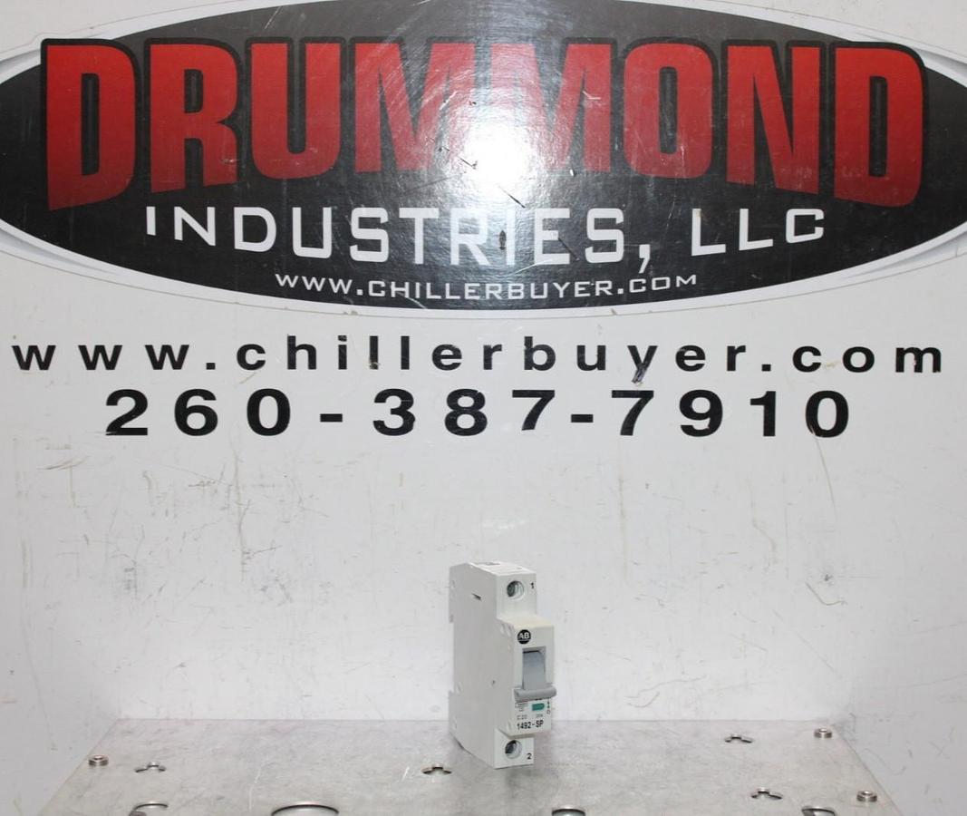 Used ALLEN-BRADLEY SINGLE POLE CIRCUIT BREAKER 1492-SP1C200 20 AMP 240/277 VAC