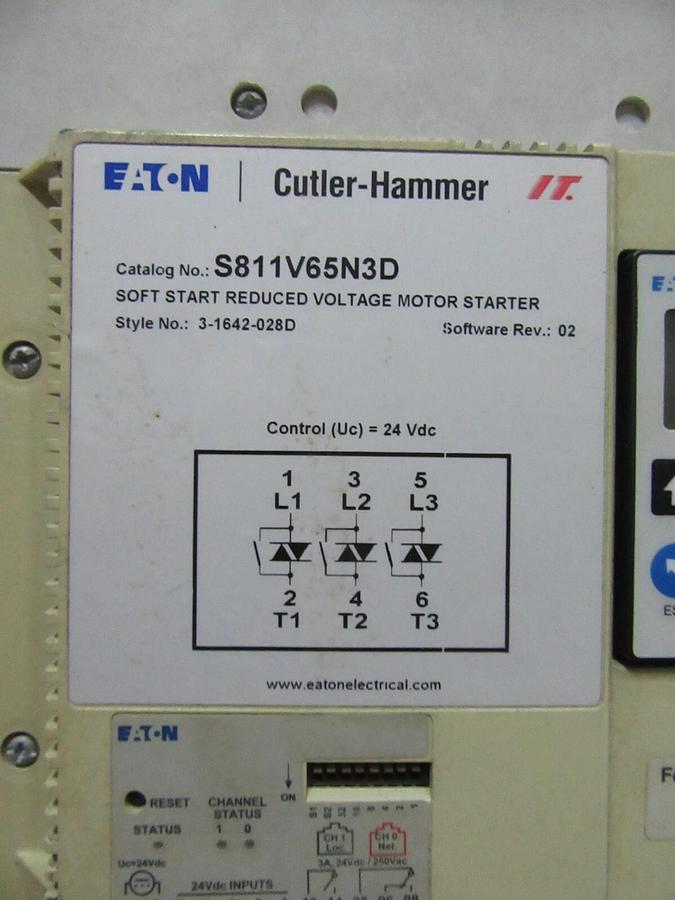 Used 1125 AMP CONTINUOUS EATON CUTLER HAMMER REDUCED VOLTAGE SOFT STARTER S811V65N3D