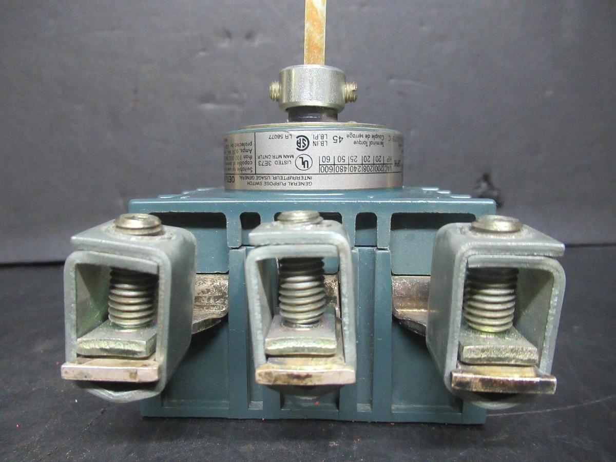 Used ABB DISCONNECT SWITCH OETL-NF100 3 PHASE 100 AMP 600 VOLT 60 HP **WARRANTY**