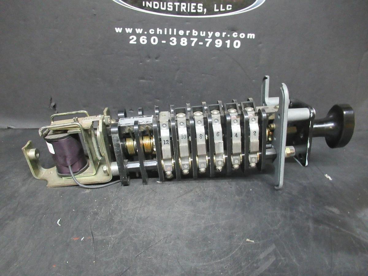 Used GENERAL ELECTRIC ROTARY SWITCH AND AUXILLIARY RELAY GEH-2058 12HEA61B355X2