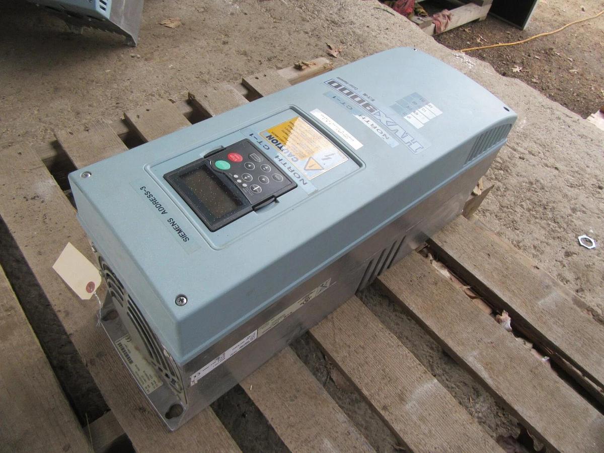 Used 25 HP EATON / CUTLER HAMMER VARIABLE SPEED DRIVE 480 VAC 3 PH 38 AMP HVX025A1