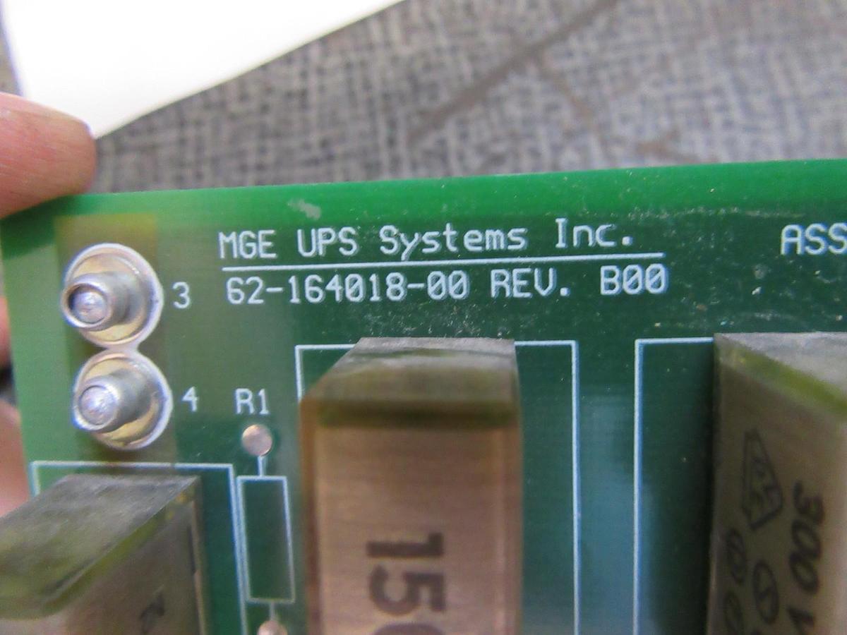 Used MGE UPS SYSTEMS CIRCUIT BOARD 62-164018-00 REV B00 **WARRANTY**