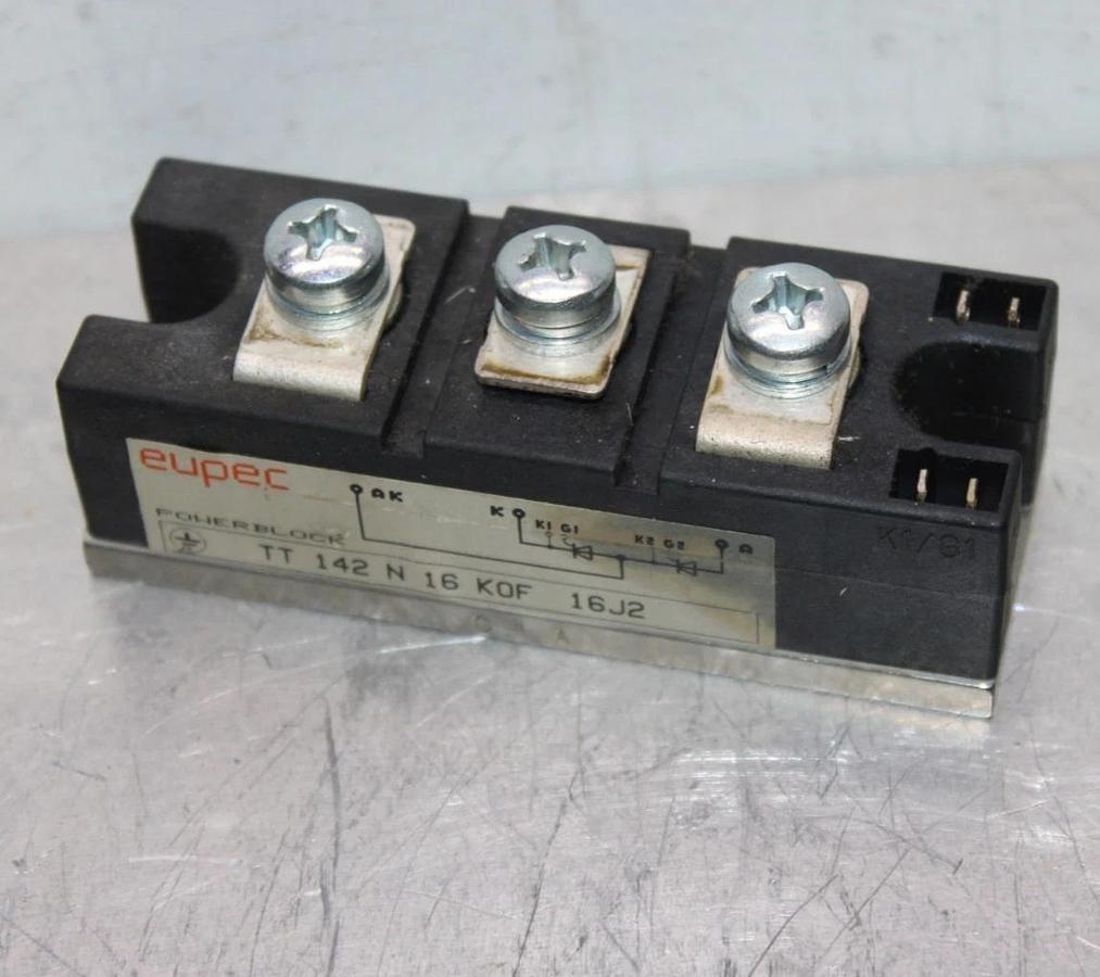 Used EUPEC IGBT POWERBLOCK MODULE TT-142-N-16-KOF-16J2 **WARRANTY INCLUDED**