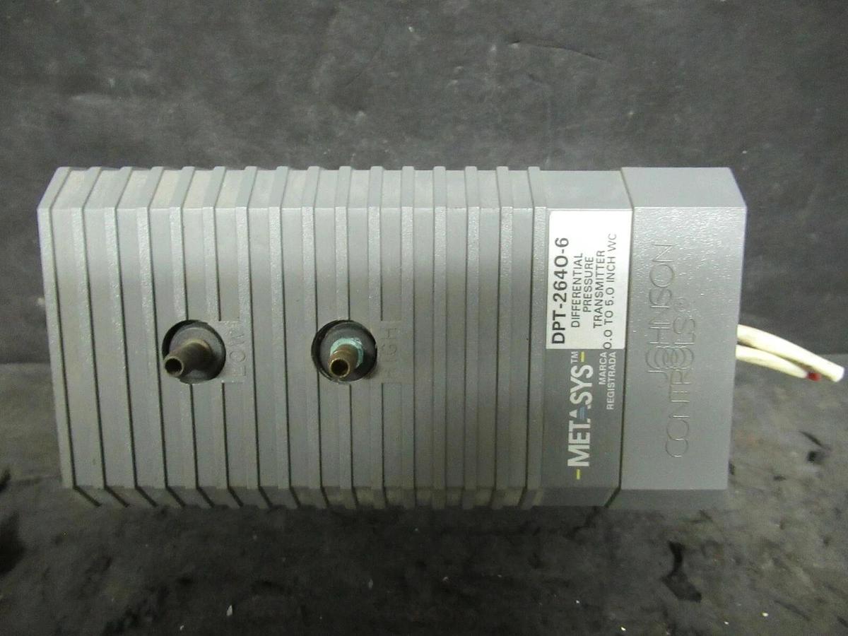 Used METASYS JOHNSON CONTROLS DPT-2640-6 DIFFERENTIAL PRESSURE TRANSMITTER RELAY