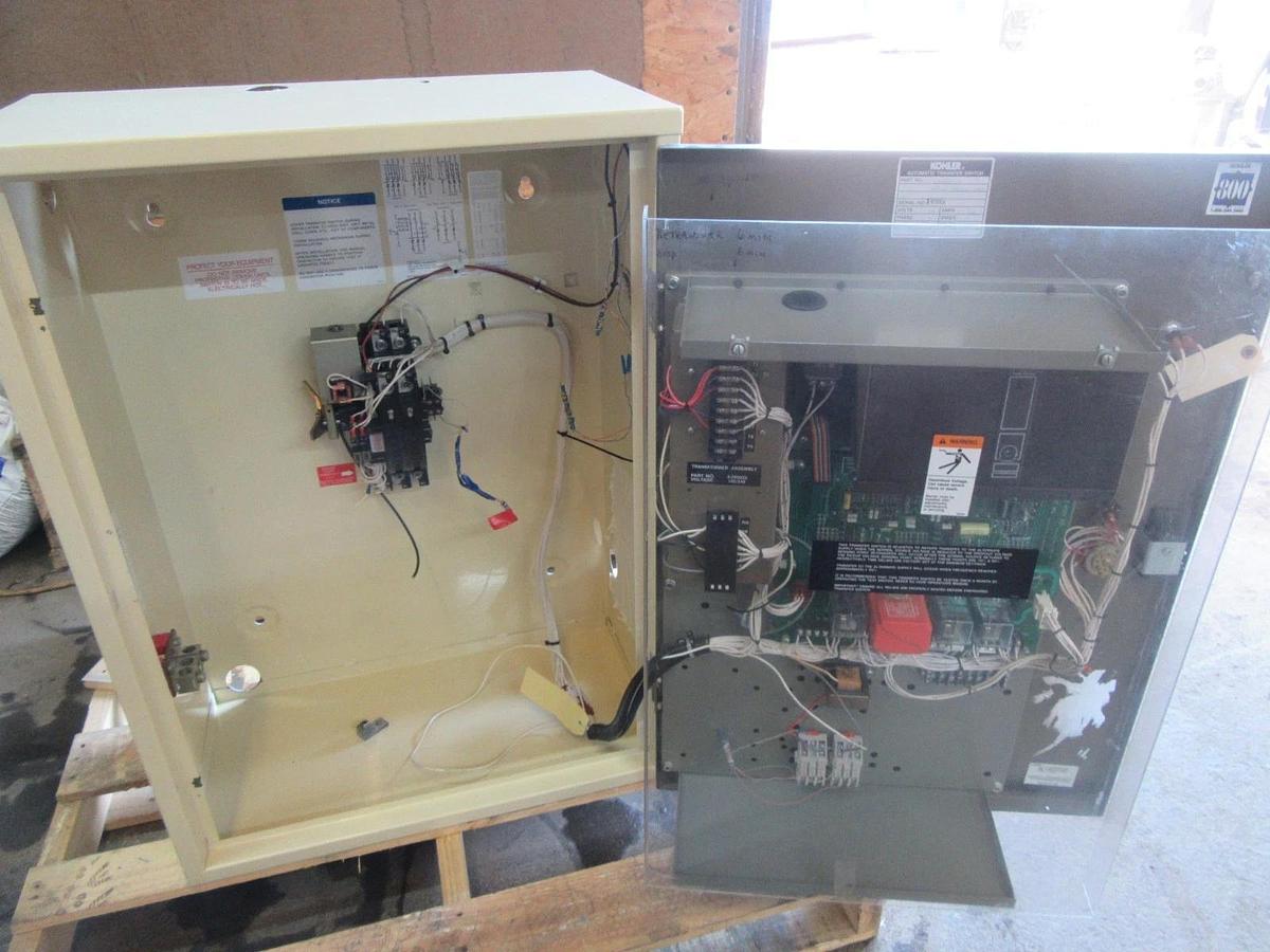 Used 150 AMP KOHLER ASCO ATS AUTOMATIC TRANSFER SWITCH K-164231-150 240 V 1 PH 60 HZ