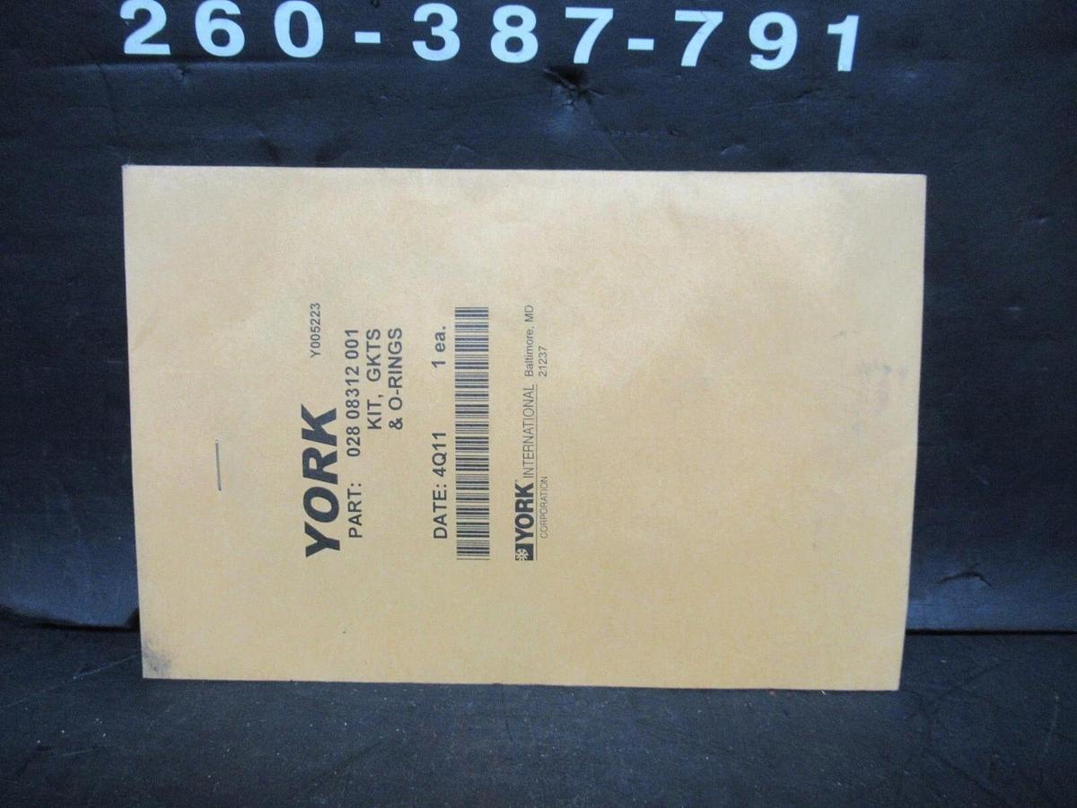 NEW SURPLUS YORK GASKET O-RING KIT 028-08312-001 **WARRANTY INCLUDED**