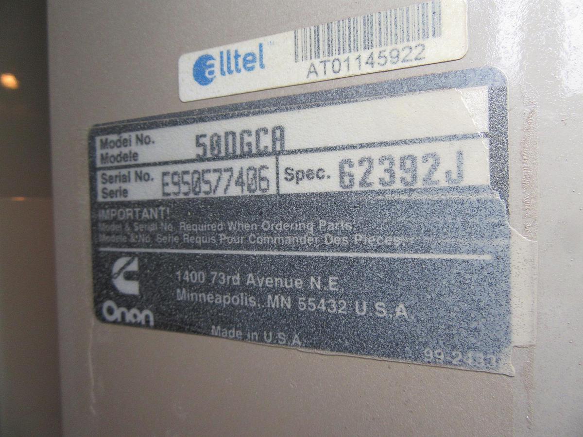 Used 50 KW DIESEL GENERATOR CUMMINS 120/240V B3.9-G1 RECONNECTABLE VIDEO ENCLOSED