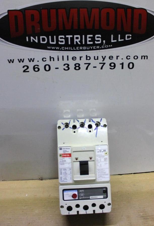 Used CUTLER HAMMER CIRCUIT BREAKER CHKD3400F 400 AMP 350 AMP TRIP 600 VAC 3-POLE