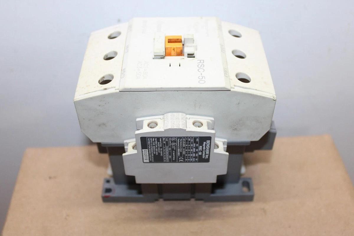 Used BENSHAW MAGNETIC CONTACTOR RSC-50 600 VAC 70 AMP 30 HP COIL: 120 VAC
